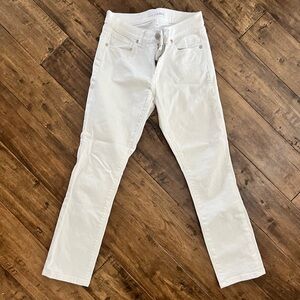 White Loft skinny crop jeans size 0